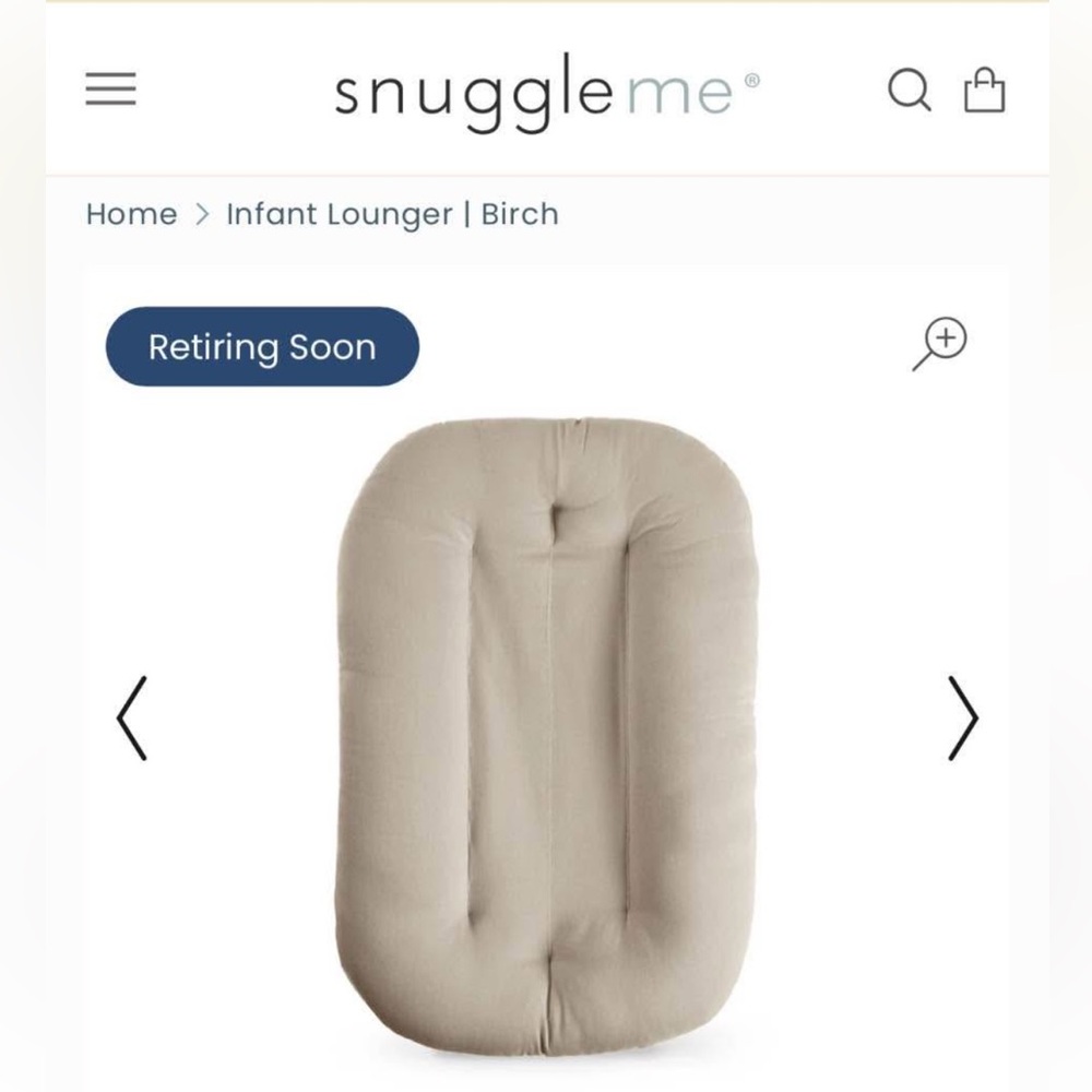Snuggle Me toddler Lounger - Birch